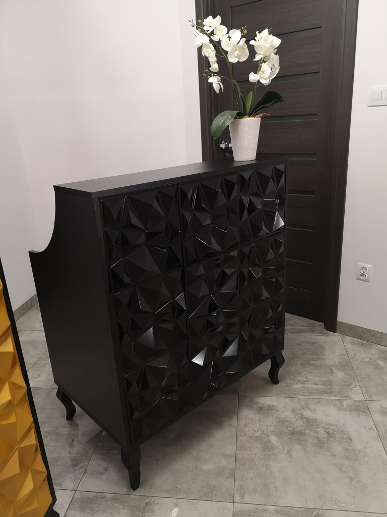 Recepcja czarna glamour