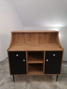 recepcja loft, nowoczesna recepcja, lada recepcyjna industrialna