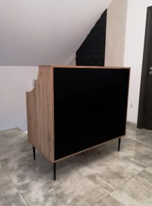 lada recepcyjna, recepcja barberksa, recepcja fryzjerska