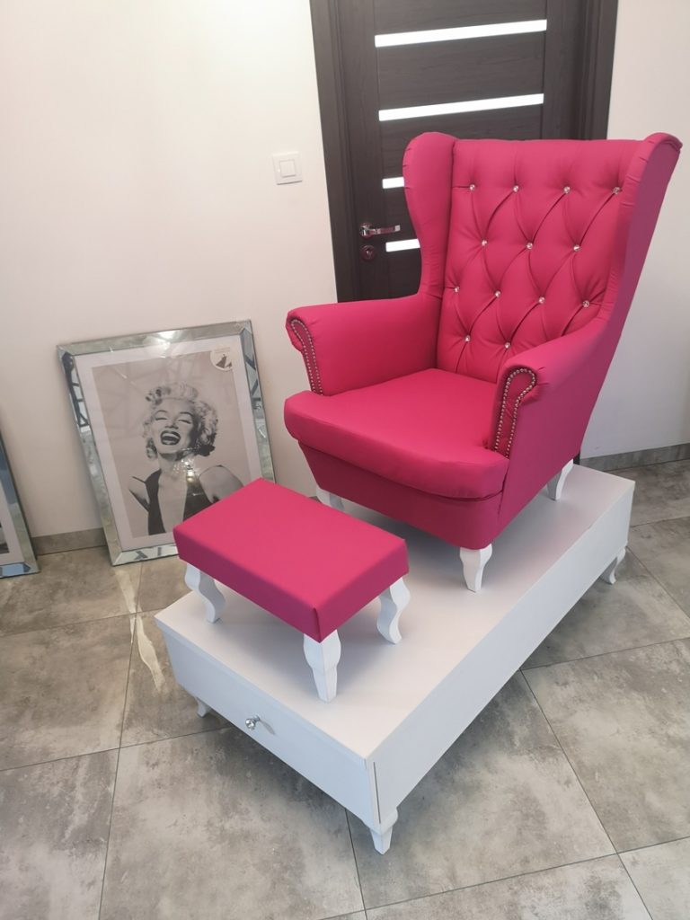 Podest do pedicure, zestaw do pedicure, stanowisko do pedicure, fotel kosmetyczny, fotel do pedicure