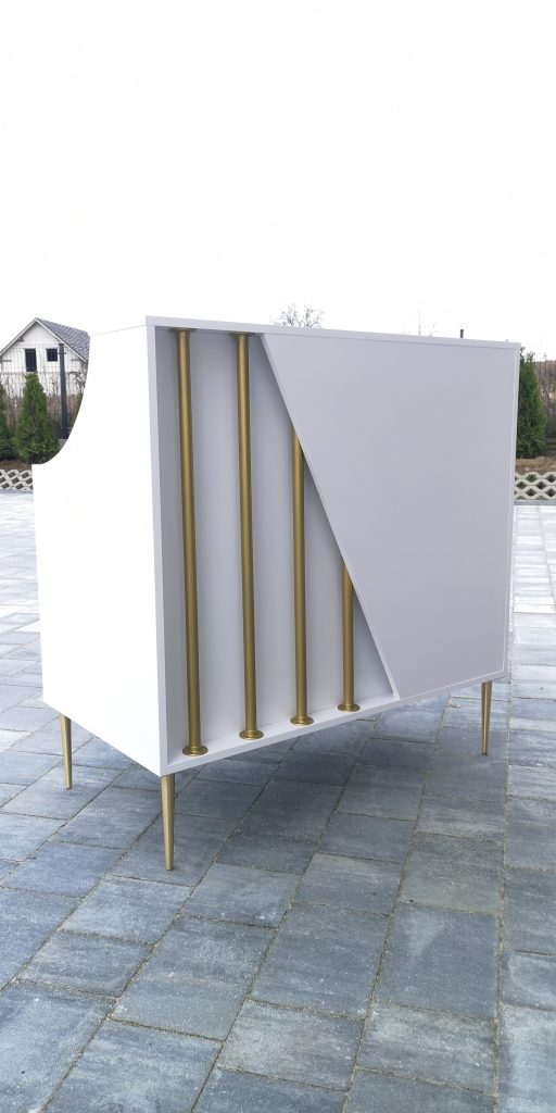 Recepcja glamour, recepcja kosmetyczna, recepcja biała, lada recepcyjna, lada butik