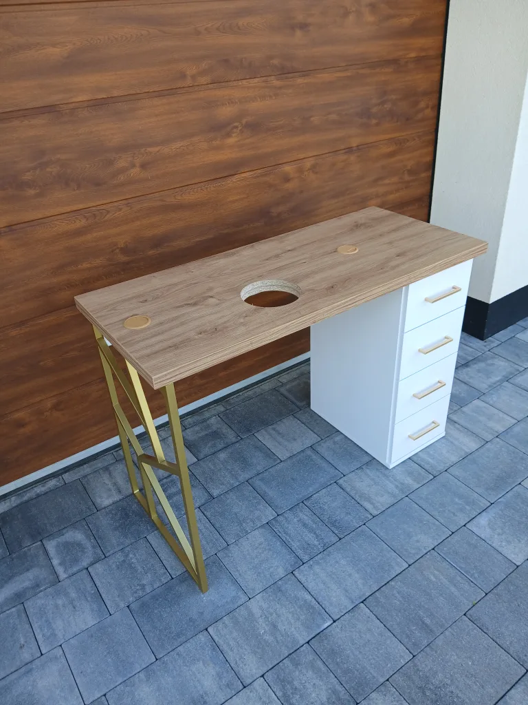 Biurko kosmetyczne, stół kosmetyczny, biurko do manicure z pochłaniaczem pyłu, biurko kosmetyczne afinia, biruko do manicure glamour