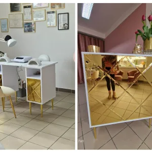 recepcja, lada, recepcja glamour, biurko glamour