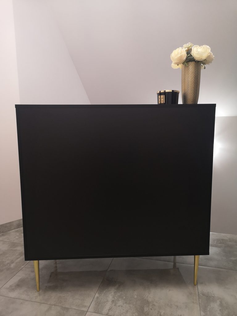 lada recepcyjna, recepcja, recepcja glamour, recepcja czarna, recepcja kosmetyczna, recepcja czarna