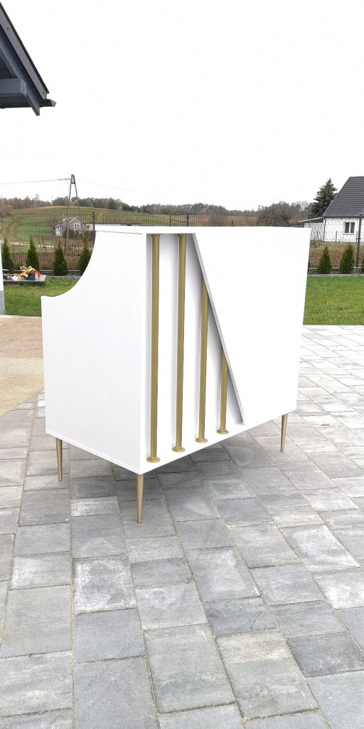 Recepcja glamour, recepcja kosmetyczna, recepcja biała, lada recepcyjna, lada butik