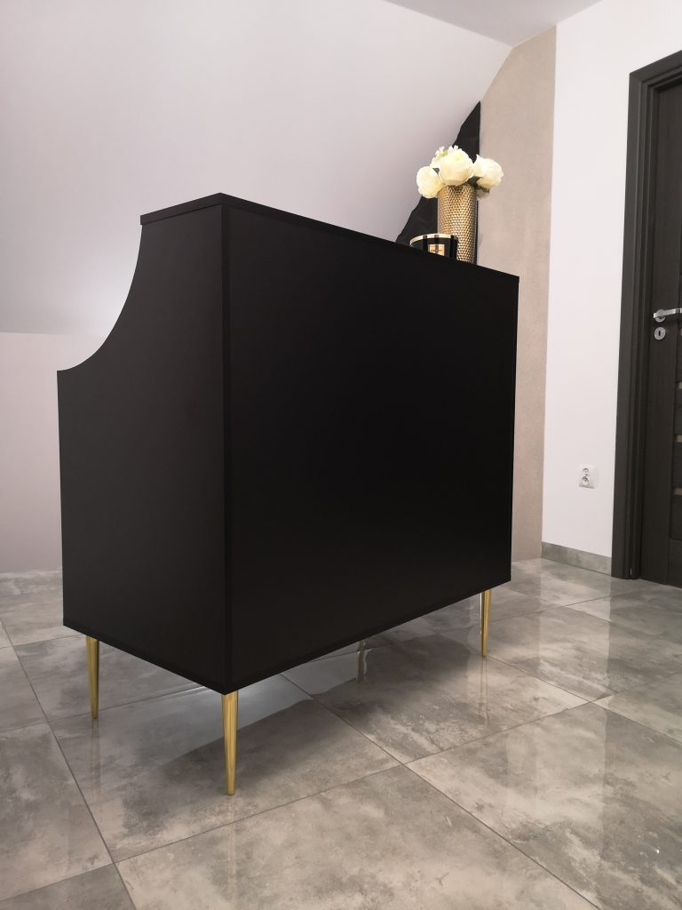 lada-recepcyjna, recepcja, recepcja- glamour, recepcja czarna, recepcja kosmetyczna, recepcja-czarna