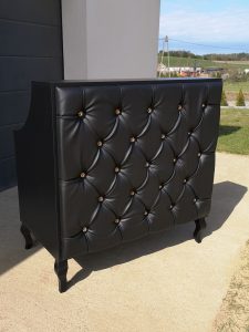 recepcja kosmetyczna, recepcja czarna, recepcja glamour