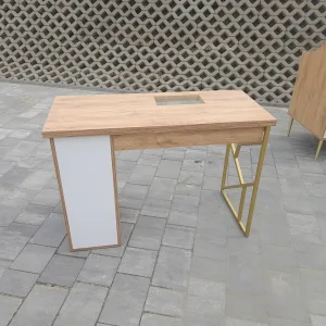 Biurko do manicure loft, biurko podwójne, stolik kosmetyczny loft dwustanowiskowy, stół kosmetyczny loft