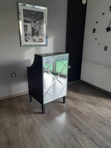 Recepcja glamour, biurko ryflowane, recepcja kosmetyczna, recepcja, lada recepcyjna, recepcja do salonu beauty