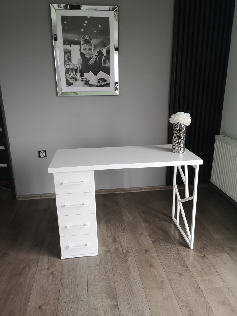 Biurko kosmetyczne, stół kosmetyczny, biurko do manicure z pochłaniaczem pyłu, biurko kosmetyczne afinia, biruko do manicure glamour