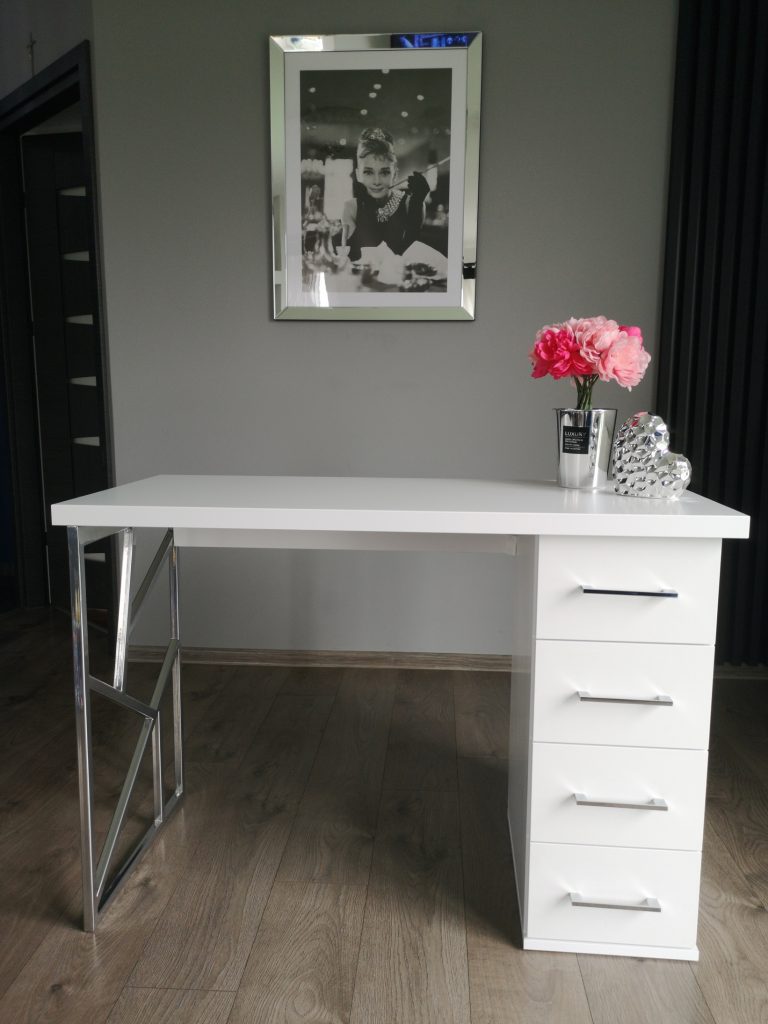 Biurko kosmetyczne, stół kosmetyczny, biurko do manicure z pochłaniaczem pyłu, biurko kosmetyczne afinia, biruko do manicure glamour