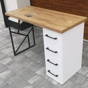 Biurko kosmetyczne, stół kosmetyczny, biurko do manicure z pochłaniaczem pyłu, biurko kosmetyczne afinia, biruko do manicure glamour