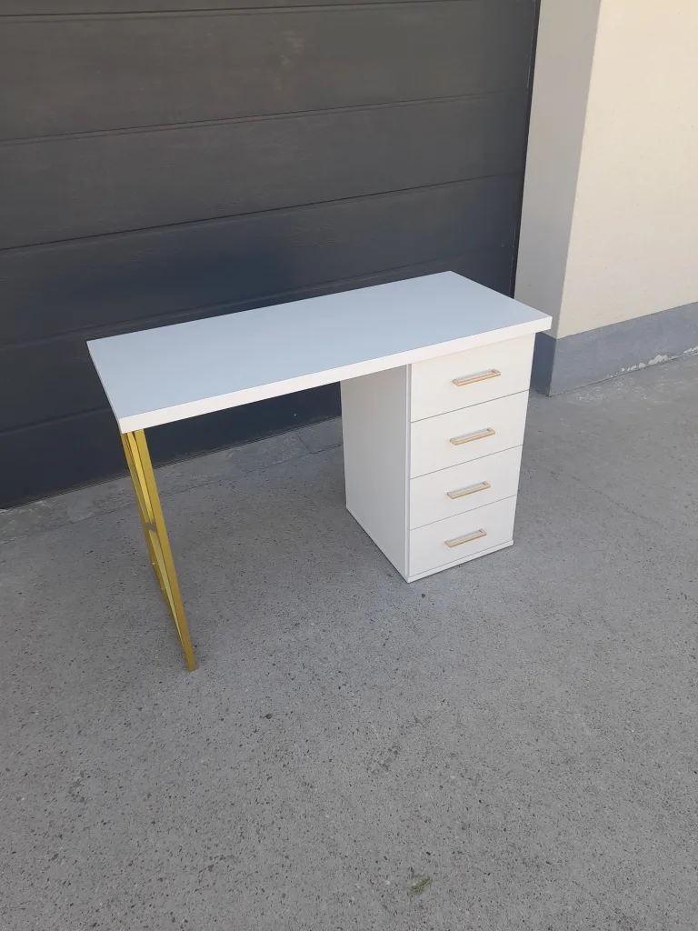 Biurko kosmetyczne, stół kosmetyczny, biurko do manicure z pochłaniaczem pyłu, biurko kosmetyczne afinia, biruko do manicure glamour