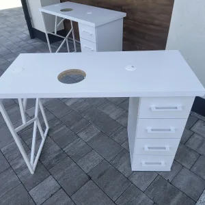 Biurko kosmetyczne, stół kosmetyczny, biurko do manicure z pochłaniaczem pyłu, biurko kosmetyczne afinia, biruko do manicure glamour