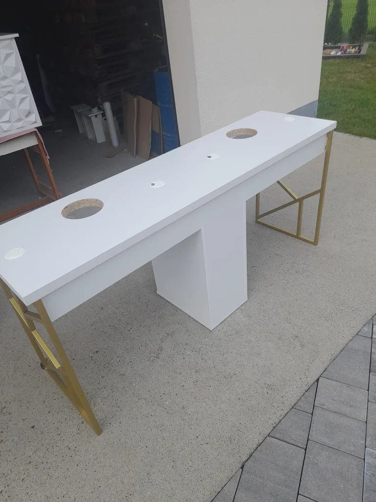 Biurko kosmetyczne, stół kosmetyczny, biurko do manicure z pochłaniaczem pyłu, biurko kosmetyczne afinia, biruko do manicure glamour