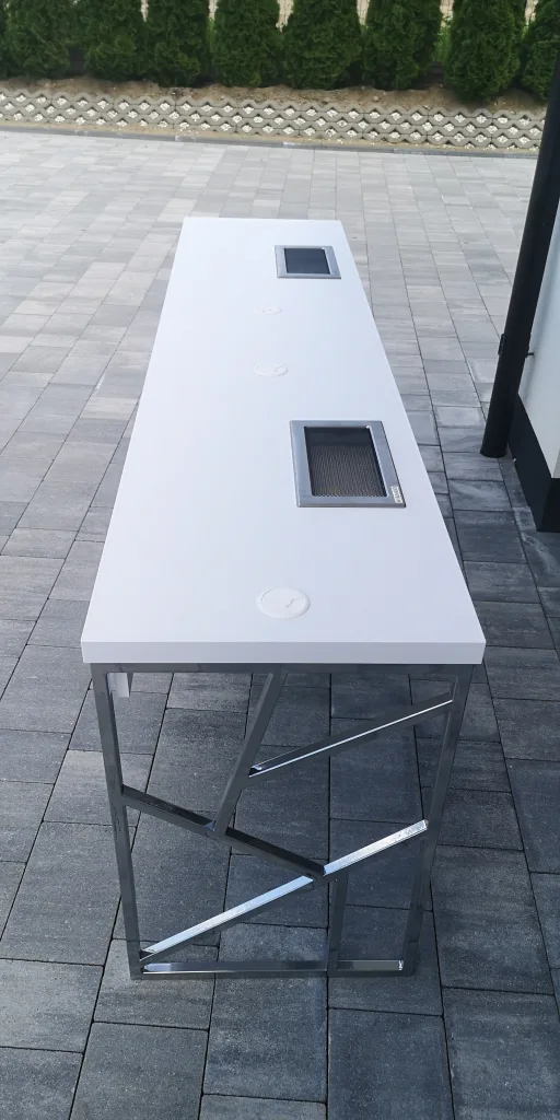 Biurko kosmetyczne, stół kosmetyczny, biurko do manicure z pochłaniaczem pyłu, biurko kosmetyczne afinia, biruko do manicure glamour