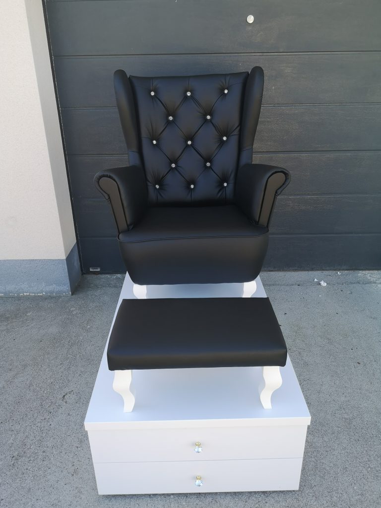 Podest do pedicure, zestaw do pedicure, stanowisko do pedicure, fotel kosmetyczny, fotel do pedicure