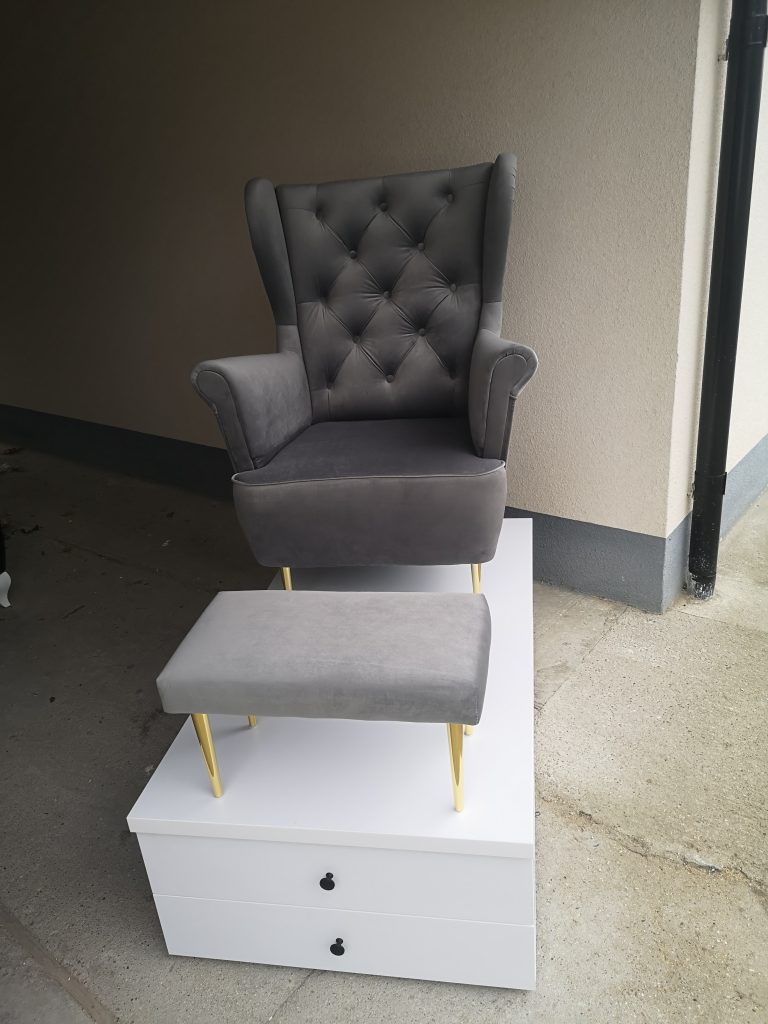 Podest do pedicure, zestaw do pedicure, stanowisko do pedicure, fotel kosmetyczny, fotel do pedicure