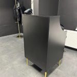 Recepcja glamour, biurko ryflowane, recepcja kosmetyczna, recepcja, lada recepcyjna, recepcja do salonu beauty