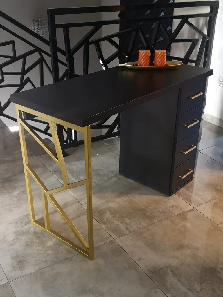 Biurko kosmetyczne, stół kosmetyczny, biurko do manicure z pochłaniaczem pyłu, biurko kosmetyczne afinia, biruko do manicure glamour