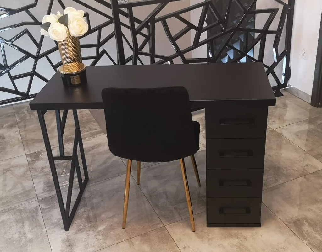 Biurko kosmetyczne, stół kosmetyczny, biurko do manicure z pochłaniaczem pyłu, biurko kosmetyczne afinia, biruko do manicure glamour