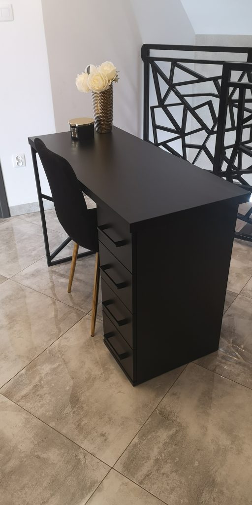 Biurko kosmetyczne, stół kosmetyczny, biurko do manicure z pochłaniaczem pyłu, biurko kosmetyczne afinia, biruko do manicure glamour