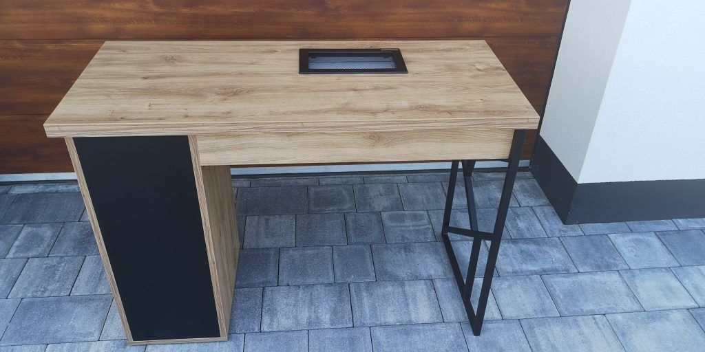 Biurko kosmetyczne, stół kosmetyczny, biurko do manicure z pochłaniaczem pyłu, biurko kosmetyczne afinia, biruko do manicure glamour