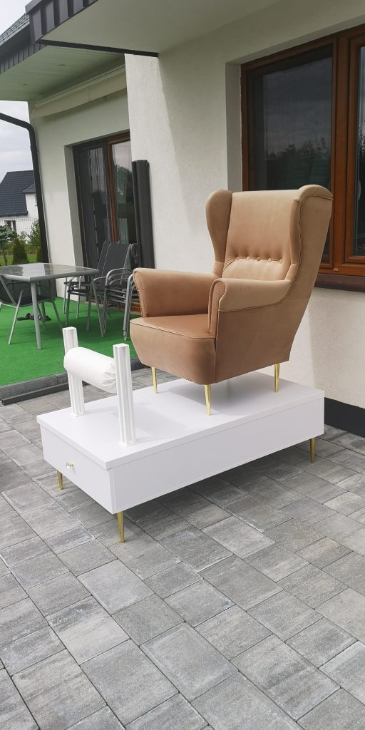 Podest do pedicure, zestaw do pedicure, stanowisko do pedicure, fotel kosmetyczny, fotel do pedicure