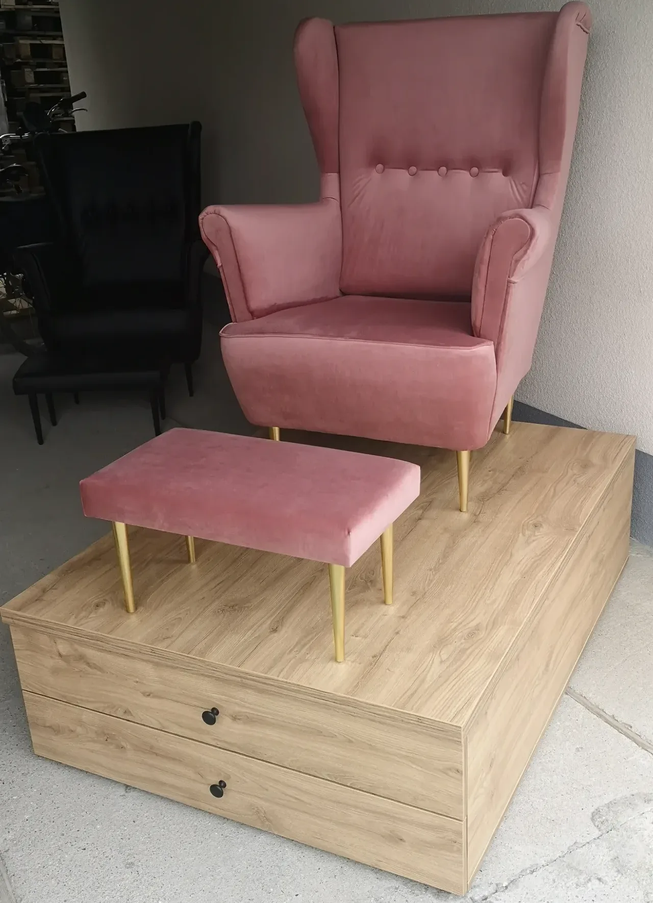 podest do pedicure, stanowisko do pedicure, podest pod fotel