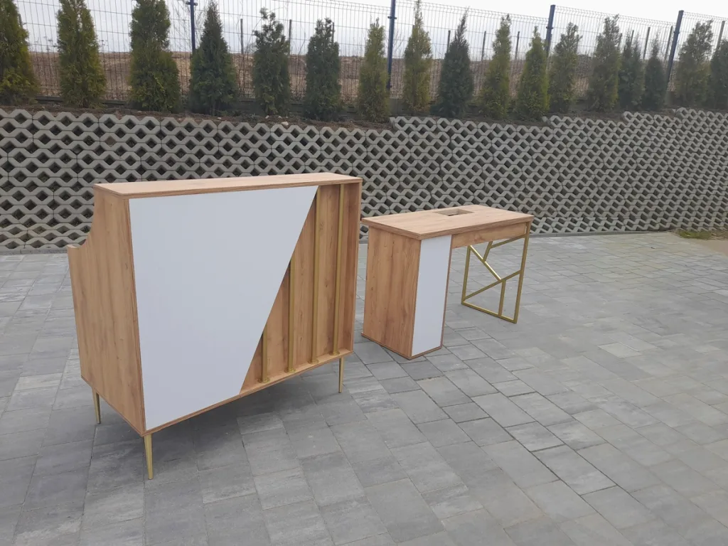 recepcja biurko,  recepcja fryzjerska, recepcja loft, recepcja industrialna, lada loft, recepcja