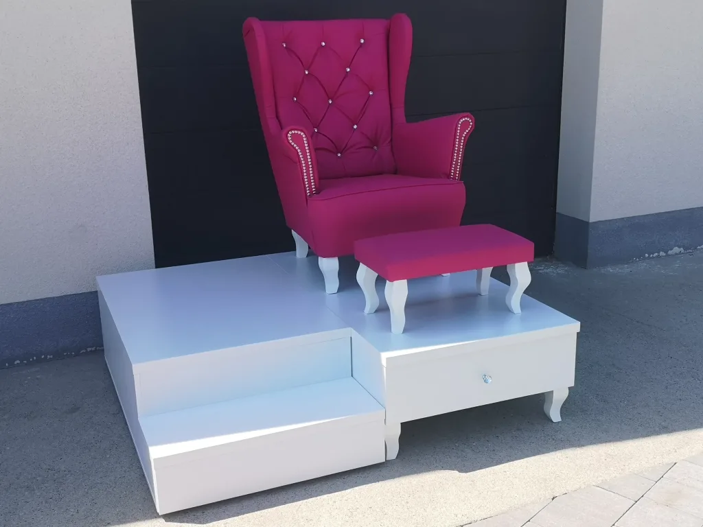 podest do pedicure, stanowisko do pedicure, podest pod fotel