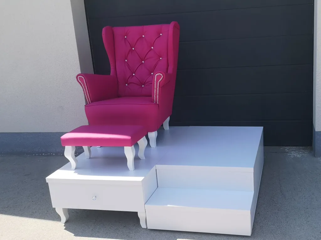 podest do pedicure, stanowisko do pedicure, podest pod fotel