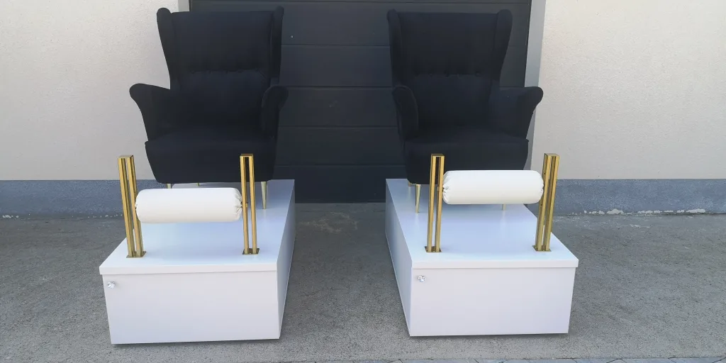 podest do pedicure, stanowisko do pedicure, podest pod fotel