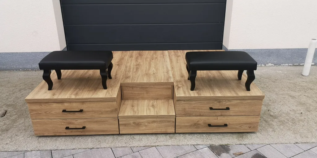 podest do pedicure, stanowisko do pedicure, podest pod fotel