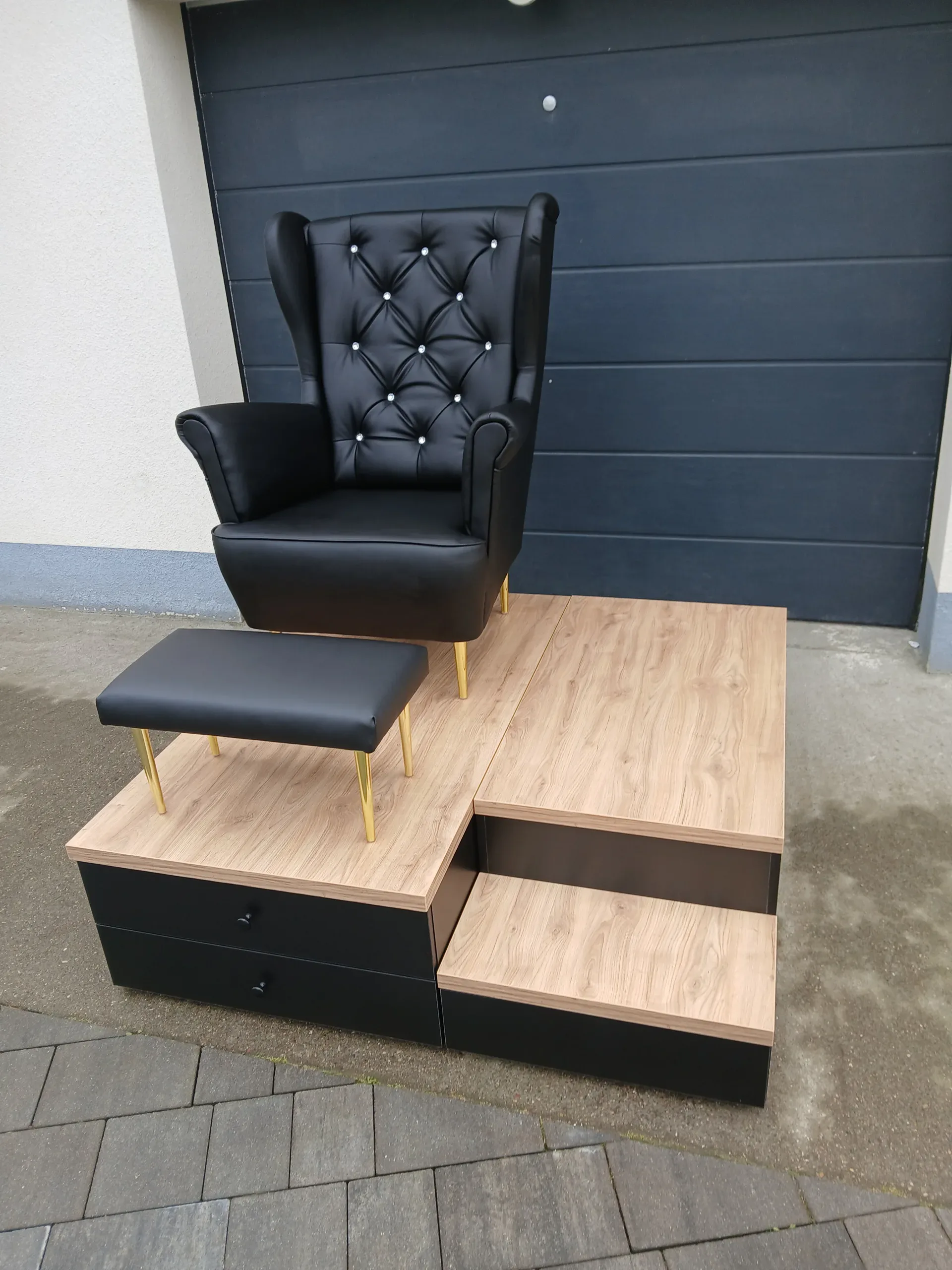 podest do pedicure, stanowisko do pedicure, podest pod fotel