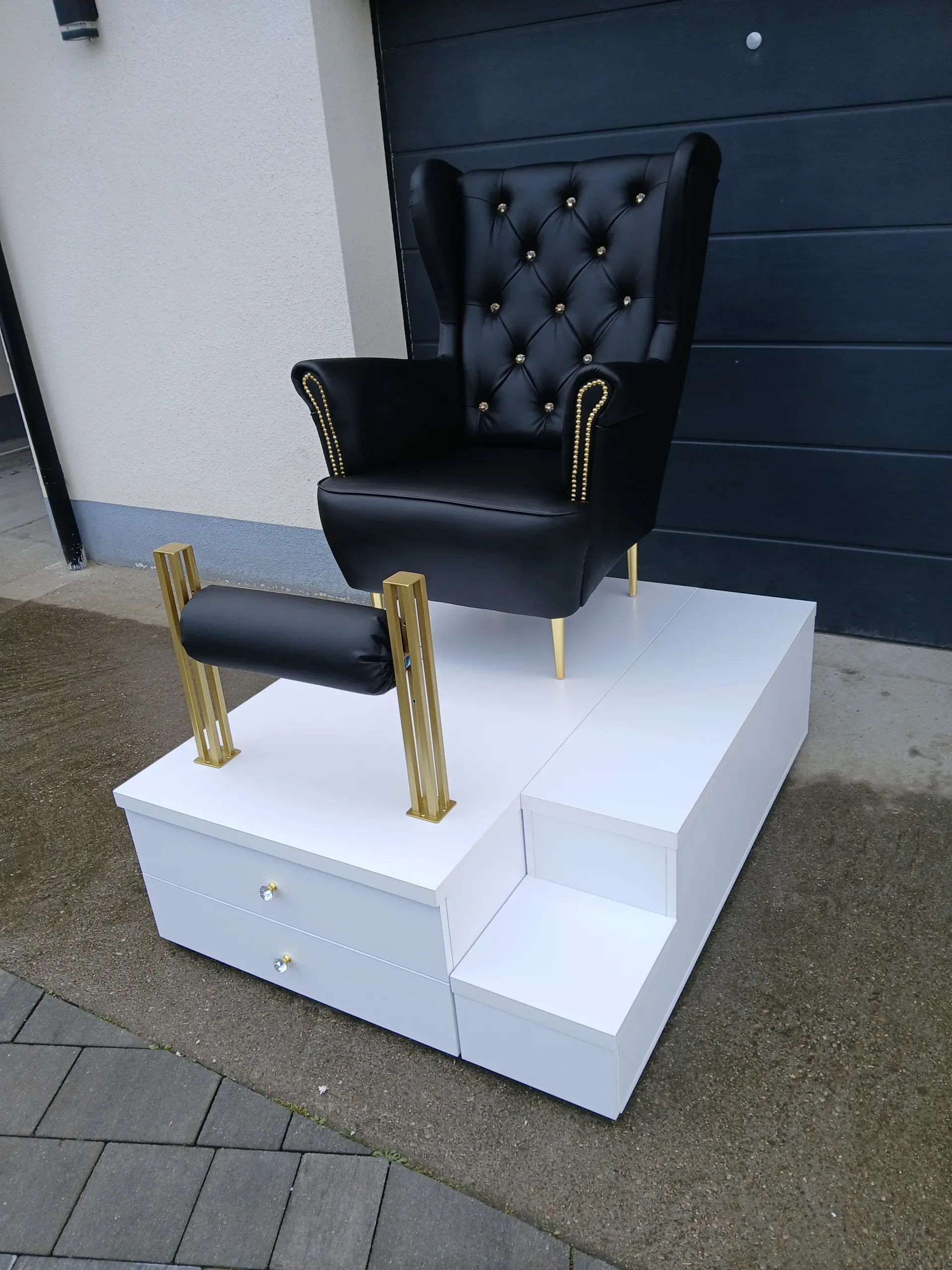 podest do pedicure, stanowisko do pedicure, podest pod fotel