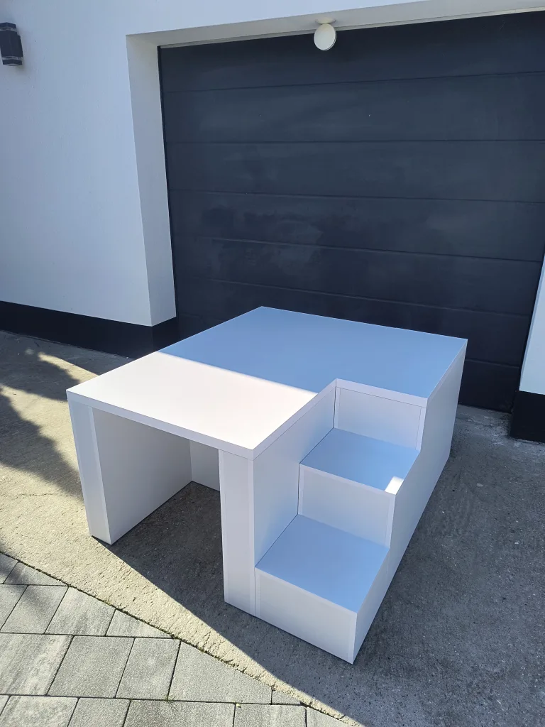 podest do pedicure, stanowisko do pedicure, podest pod fotel, fotel kosmetyczny, podest wysoki z wnęką.