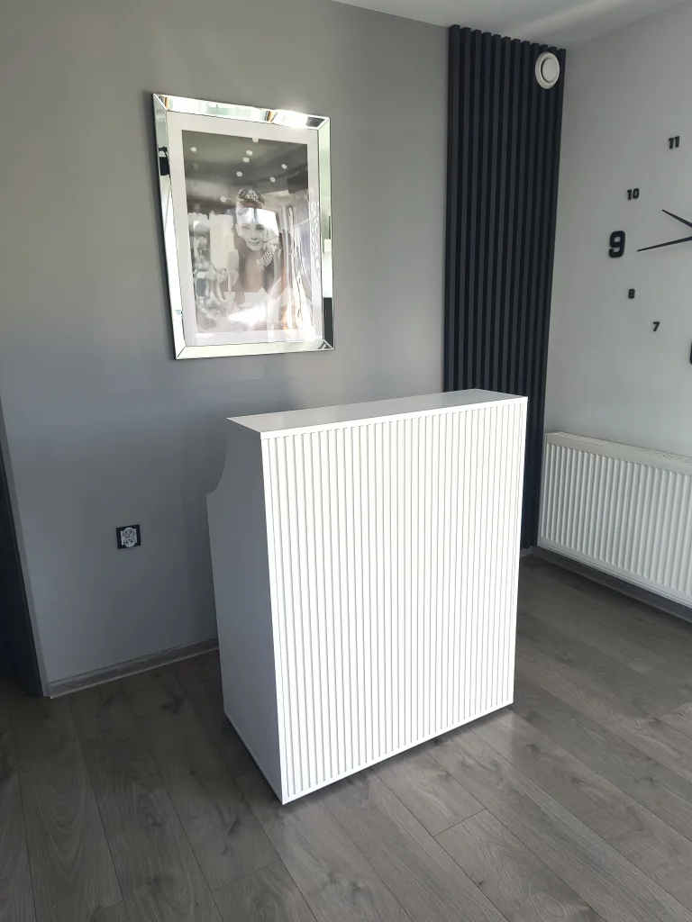 Recepcja glamour, recepcja kosmetyczna, recepcja, lada recepcyjna, recepcja do salonu beauty