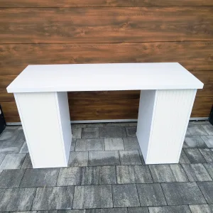 Biurko kosmetyczne, stół kosmetyczny, biurko do manicure z pochłaniaczem pyłu, biurko kosmetyczne afinia, białe biruko do manicure glamour