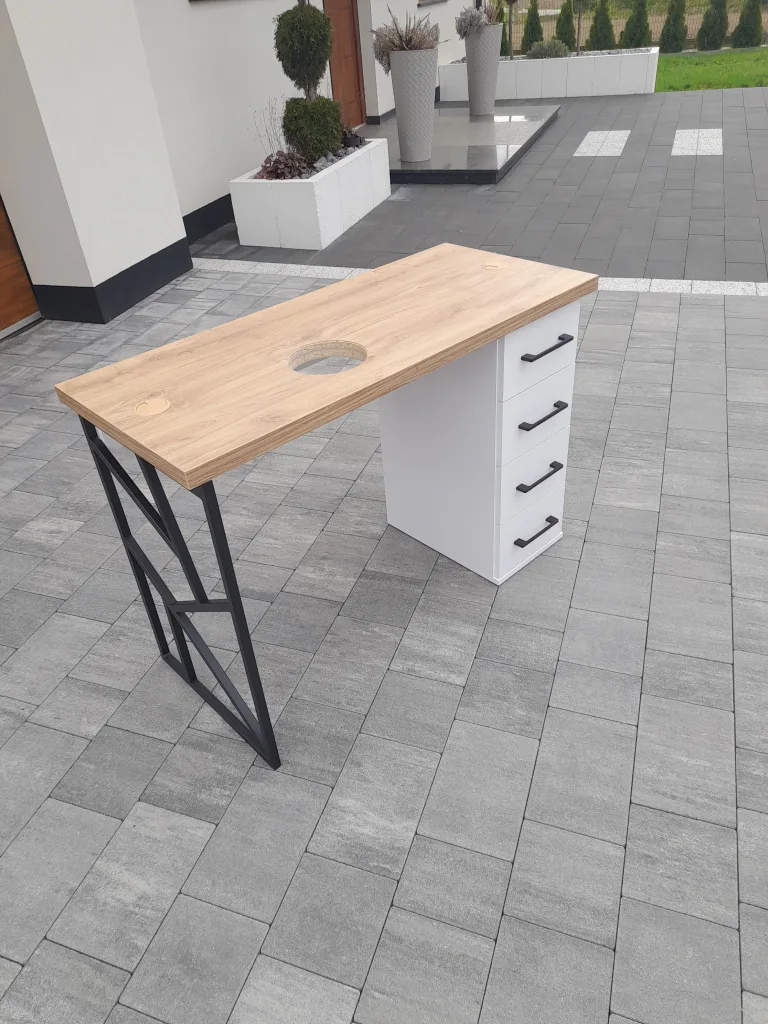 Biurko kosmetyczne, stół kosmetyczny, biurko do manicure z pochłaniaczem pyłu, biurko kosmetyczne afinia, biruko do manicure glamour