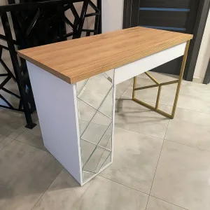 Biurko kosmetyczne, stół kosmetyczny, biurko do manicure z pochłaniaczem pyłu, biurko kosmetyczne afinia, biruko do manicure glamour