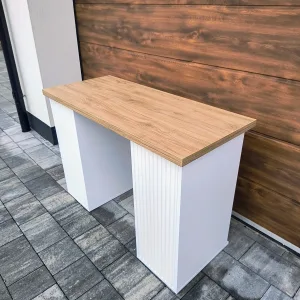 Biurko kosmetyczne, stół kosmetyczny, biurko do manicure z pochłaniaczem pyłu, biurko kosmetyczne afinia, białe biruko do manicure glamour