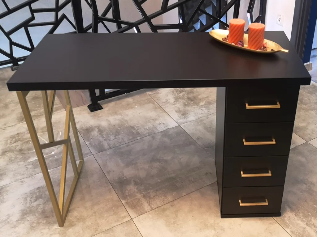 Biurko kosmetyczne, stół kosmetyczny, biurko do manicure z pochłaniaczem pyłu, biurko kosmetyczne afinia, biruko do manicure glamour