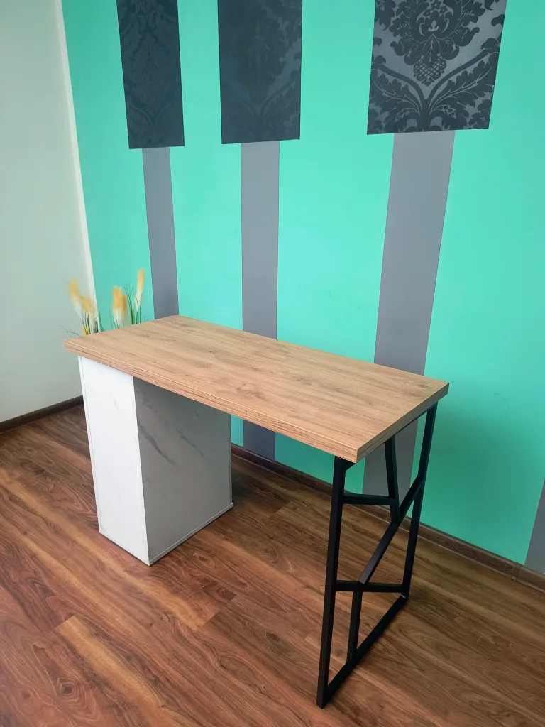 biurko-kosmetyczne, biurko do manicure, białe biurko kosmetyczne, biurko marmur, biurko kosmetyczne marmur