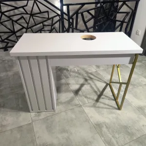 biurko-kosmetyczne, biurko do manicure, białe biurko kosmetyczne