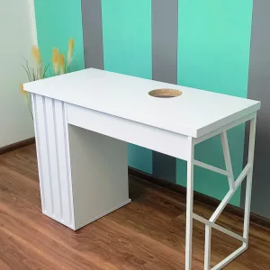 biurko-kosmetyczne, biurko do manicure, białe biurko kosmetyczne