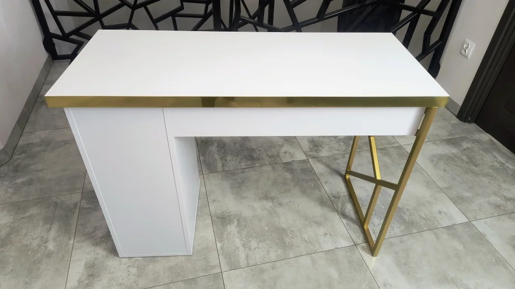 Biurko kosmetyczne, stół kosmetyczny, biurko do manicure z pochłaniaczem pyłu, biurko kosmetyczne afinia, biruko do manicure glamour