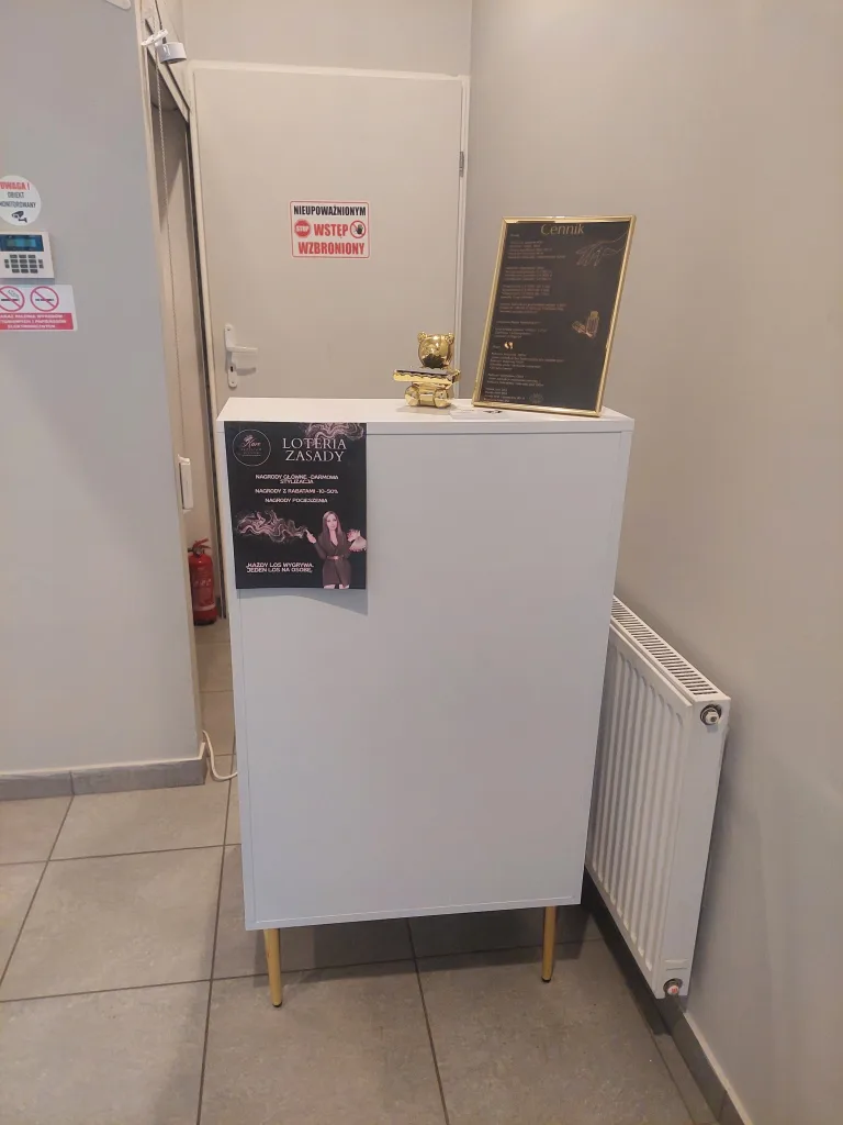 mała recepcja, mini recepcja, recepcja kosmetyczna