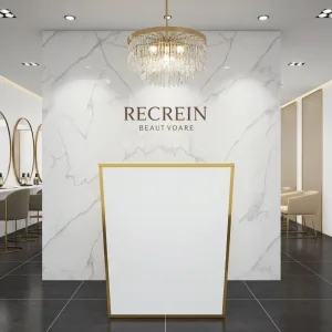 recepcja kosmetyczna, biała recepcja lada, biała recepcja kosmetyczna