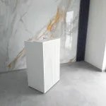 recepcja kosmetyczna, biała recepcja